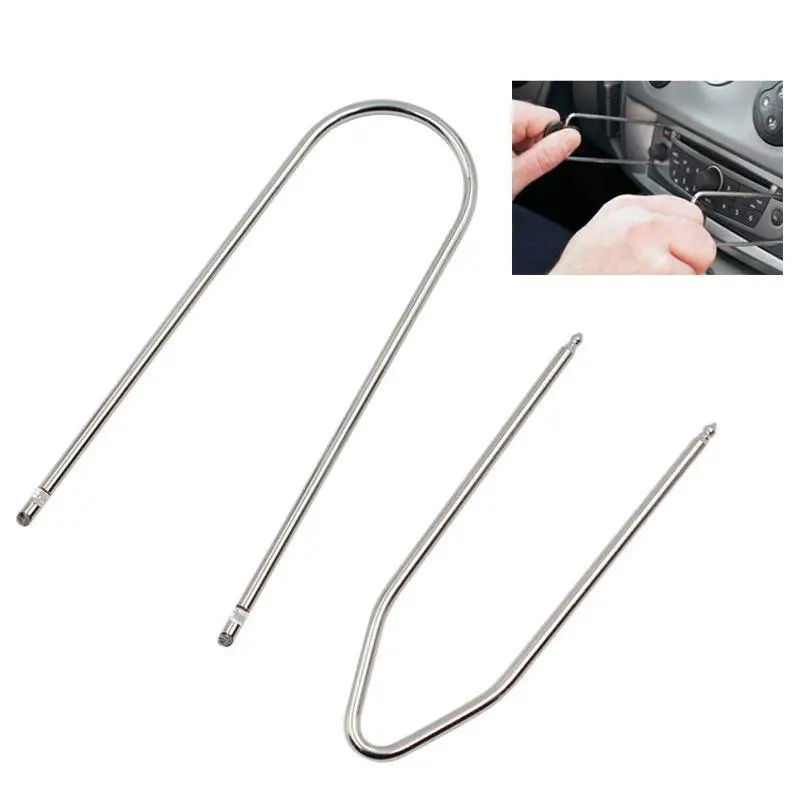 

Car Stereo Radio Removal Tools Release Keys CD Radio Removal Pins Easy To Use For Fiat 500 Punto Panda Croma Disassembly Tool