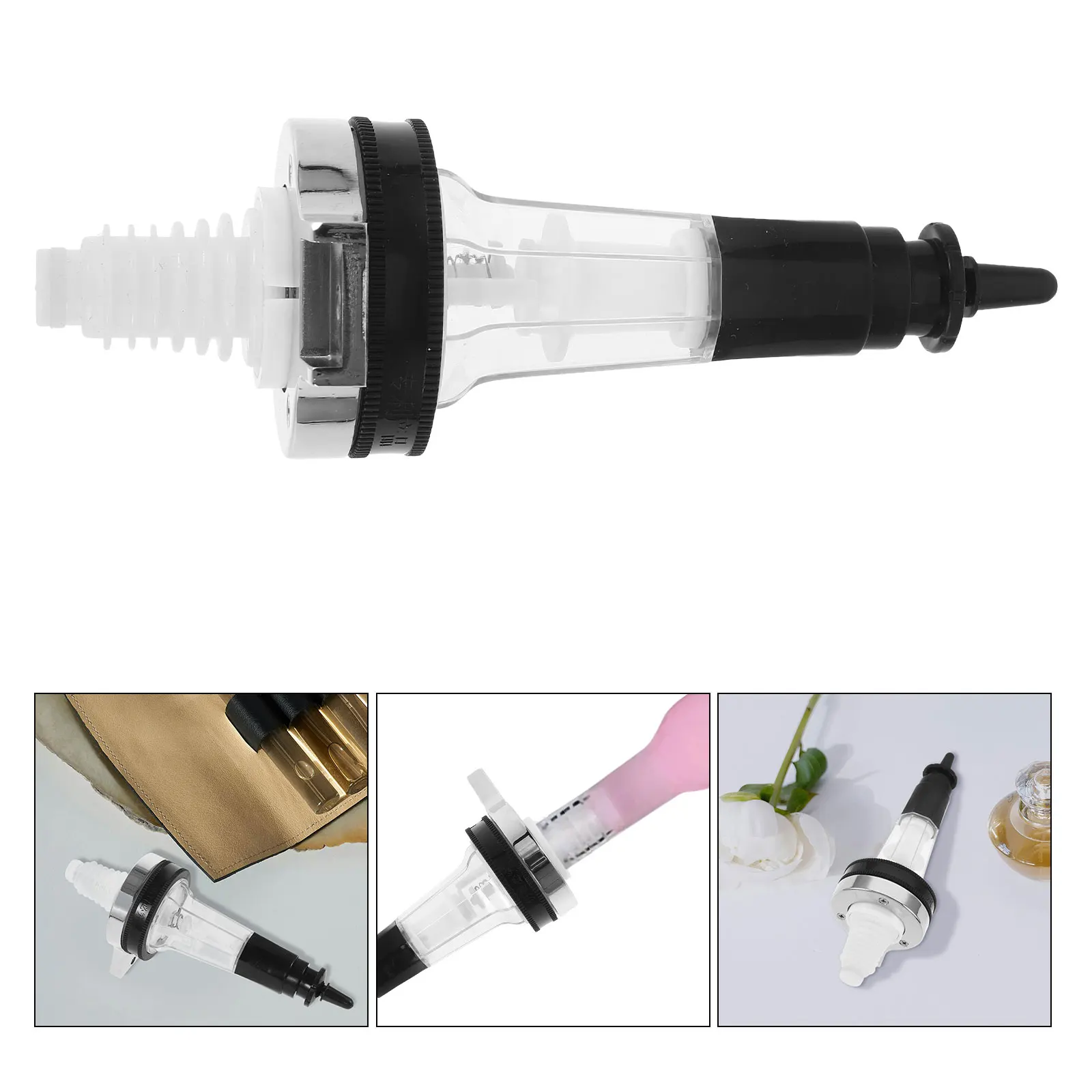 น้ําหอมหัวปั๊มอุปกรณ์เสริมรีฟิลตู้พลาสติกทนทาน Travel BULK Bar Supply บรรจุเครื่องมือจอแสดงผล