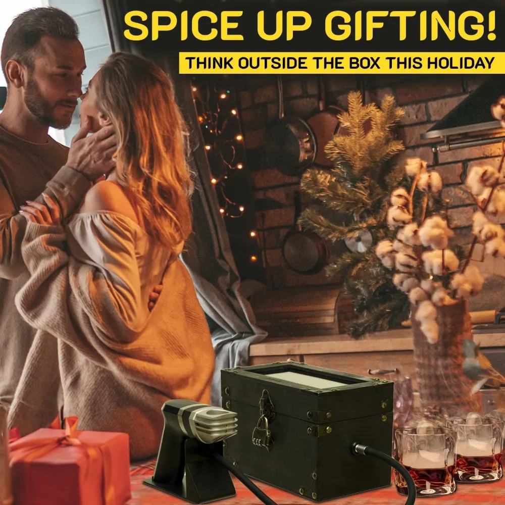 

Cocktail Smoker Kit - Whiskey Smoker Kit Smoking Box, 12 PCS, with Accessories and Wood Chips