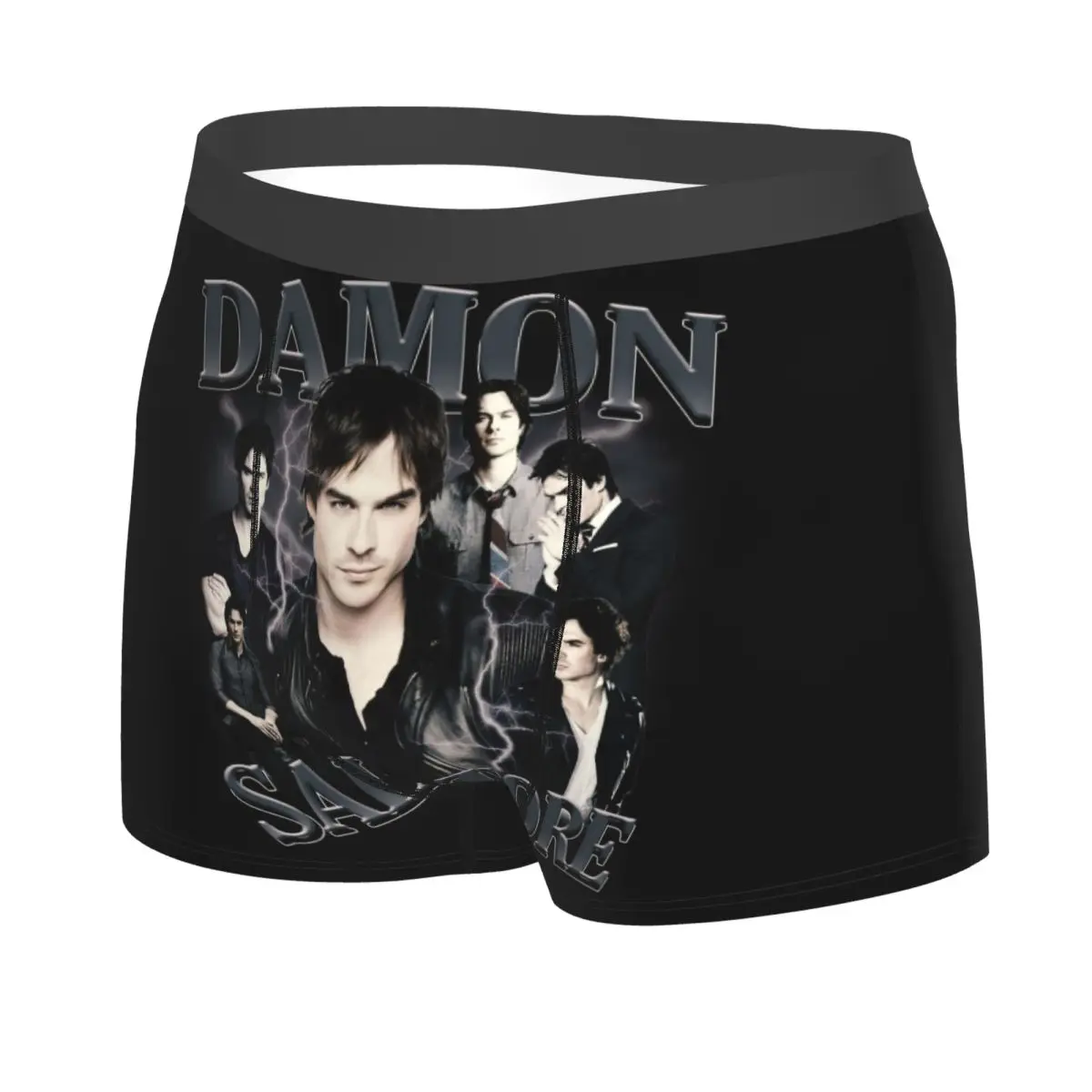 Custom The Vampire Diaries Underwear Men Sexy Printed Customized Ian Somerhalder Boxer Shorts Panties