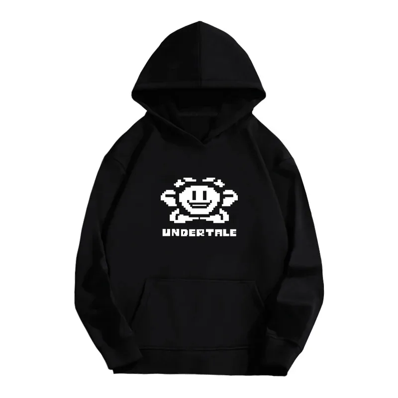 Game Undertale Hoodie Sans Papyrus Angry Dog Hoodies Cartoon Men Women Black Sweater Harajuku Funny Graphic Pullovers