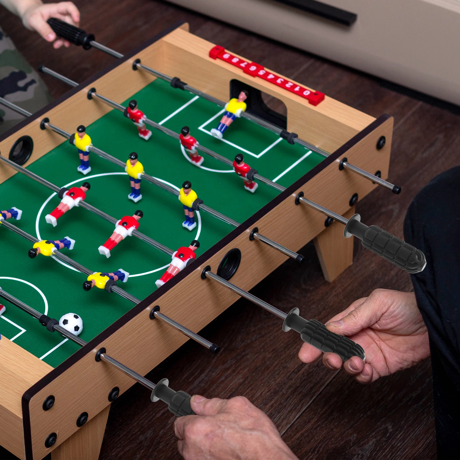 

8pcs Table Football Machine Handles Foosball Accessories Anti skid Grips Durable PP Ergonomic Design Children Hands