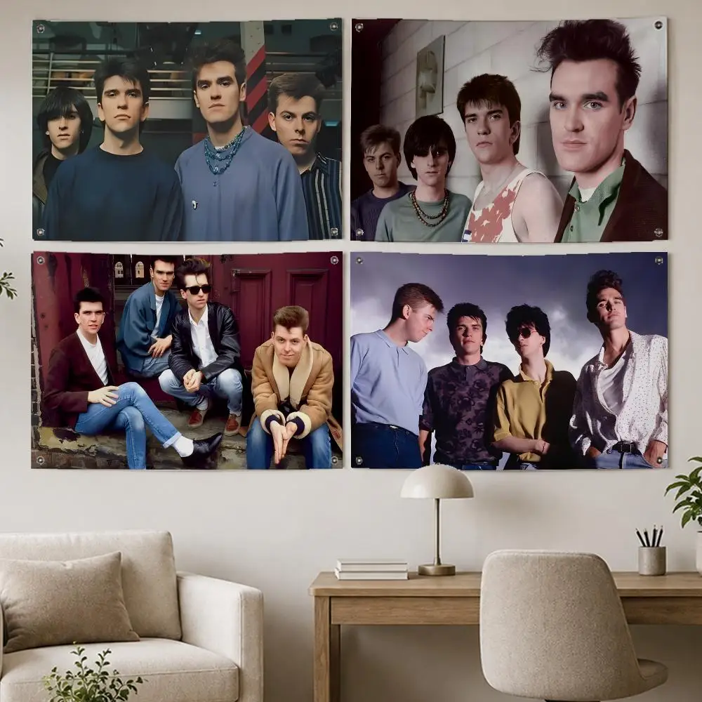Rock Band The Smiths Flags Room Home Decor Wall‑Hanging Art Banner, Outdoor for Bedroom Party Background Decoration