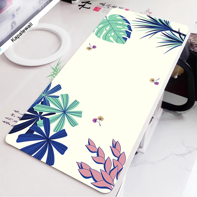 Imagem -05 - Lotus Flower Grande Gaming Mouse Pad Red Art Deskpad Desk Mat Base de Borracha Grande 900x400