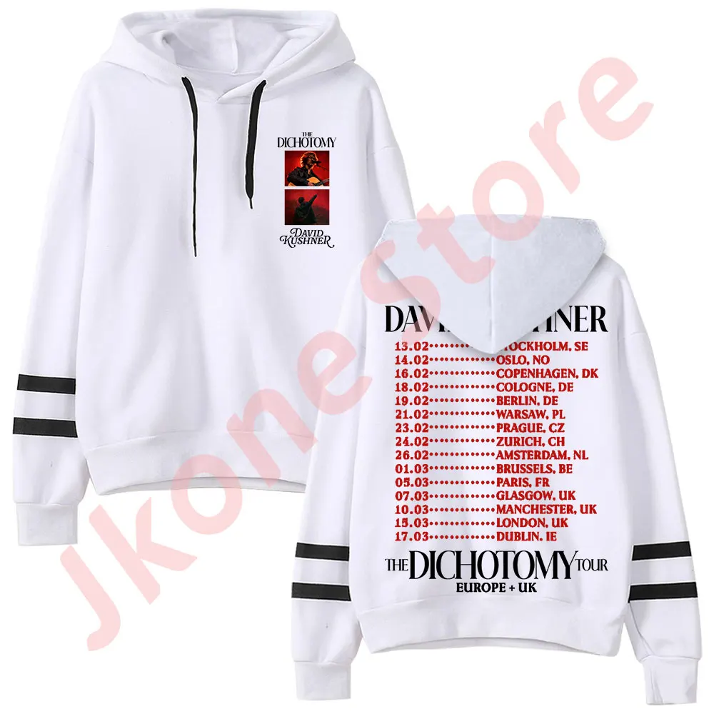 David Kushner The Dichotomy Tour Europe Merch Pocketless Parallel Bars Sleeve Streetwear Long Sleeve T-Shirts