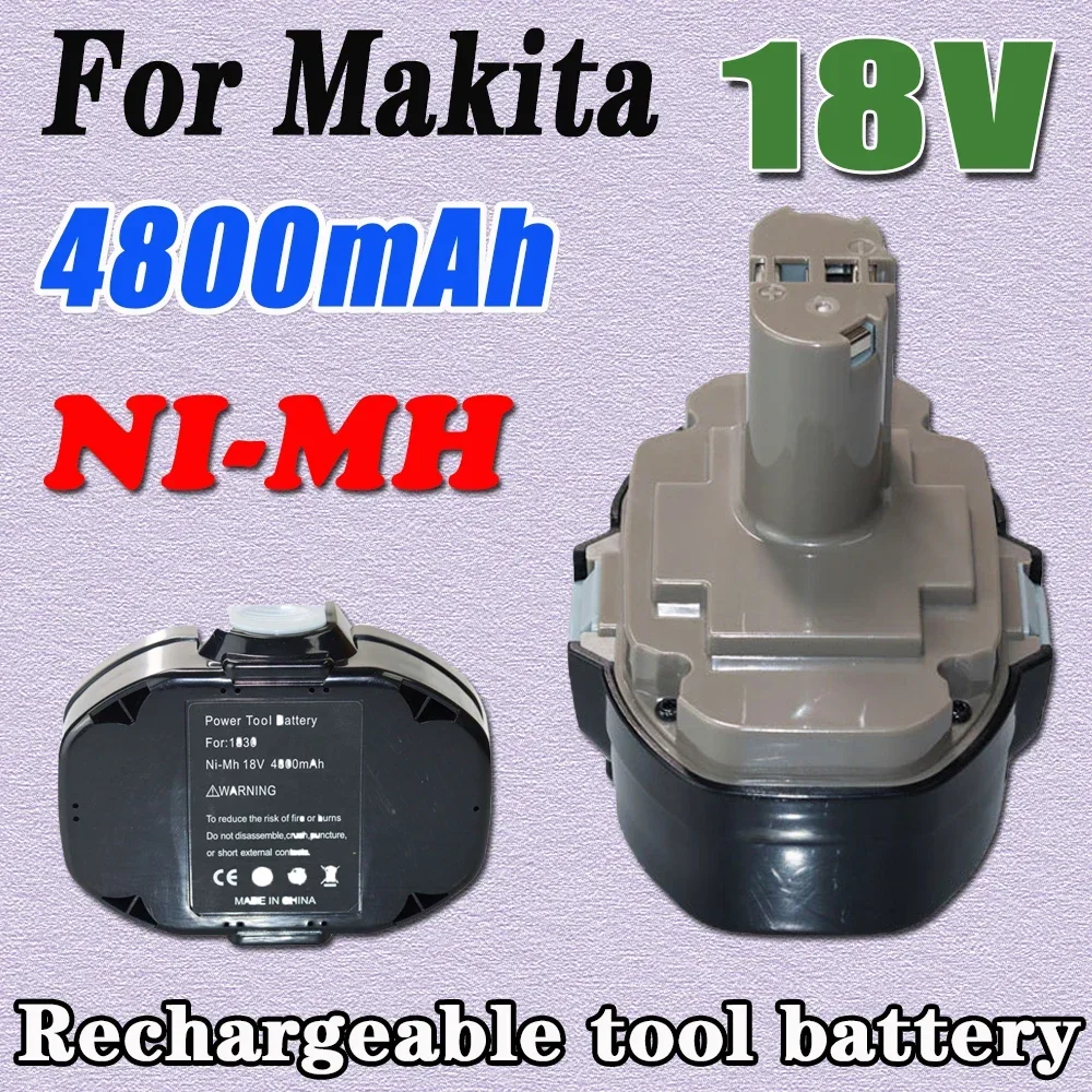 Fot Makita 18V Battery 4800MAH Ni-MH Battery ReplaceMakita PA18 1822 1823 1833 1834 1835 1835F 192828-1 192829-9