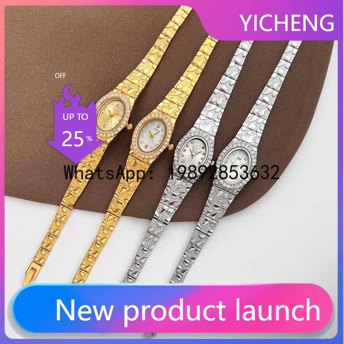 

SLT light luxury diamond dial niche exquisite fashion high temperament cross-border quartz watch