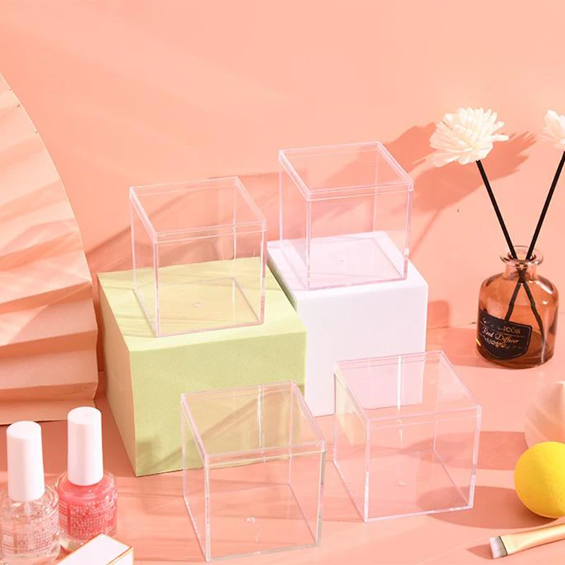 Transparent Powder Puff Beauty Egg Storage Box Safe Plastic Material Cosmetic Storage Box Waterproof Dustproof Box