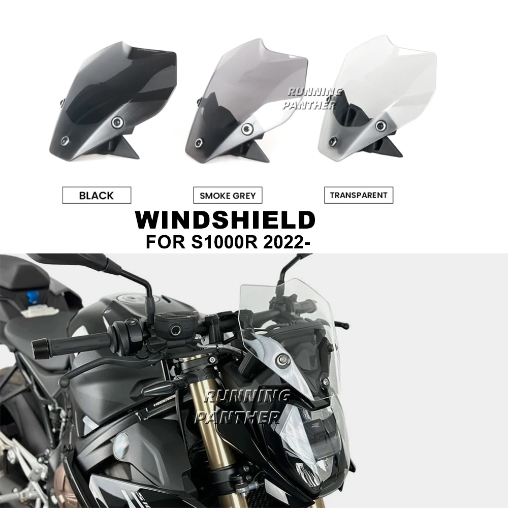 

Motorcycle Spoiler Windscreen Windshield Wind Deflector Screen Shield Spoiler NEW FOR BMW S1000R S 1000 R S 1000R 2021 2022 2023