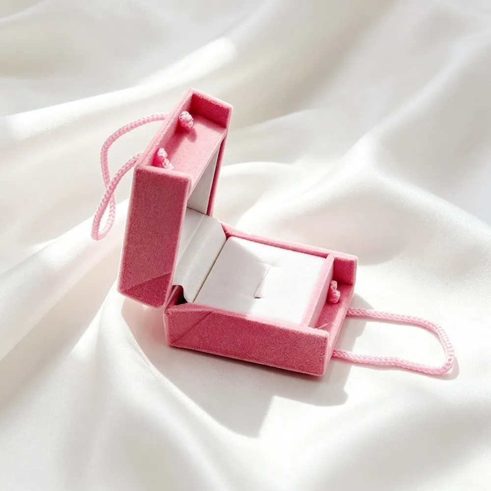 Wedding Christmas Jewelry Box Anti-collision Storage Crown Snowflake Bell Rings Box Portable Romantic Flannel Jewelry Organizer