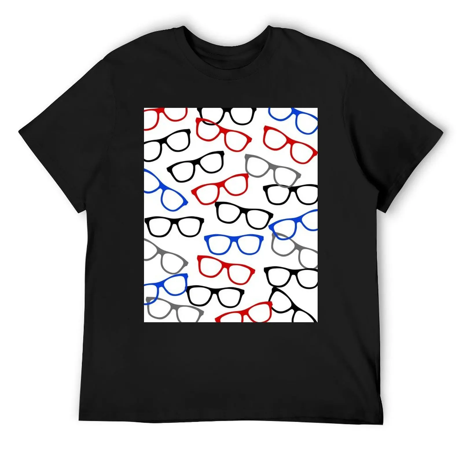 

Футболка Nerd Glasses с узором для книжных червей и компьютерщиков, винтажная футболка с рисунком, летний топ, корейская модная футболка для мужчин