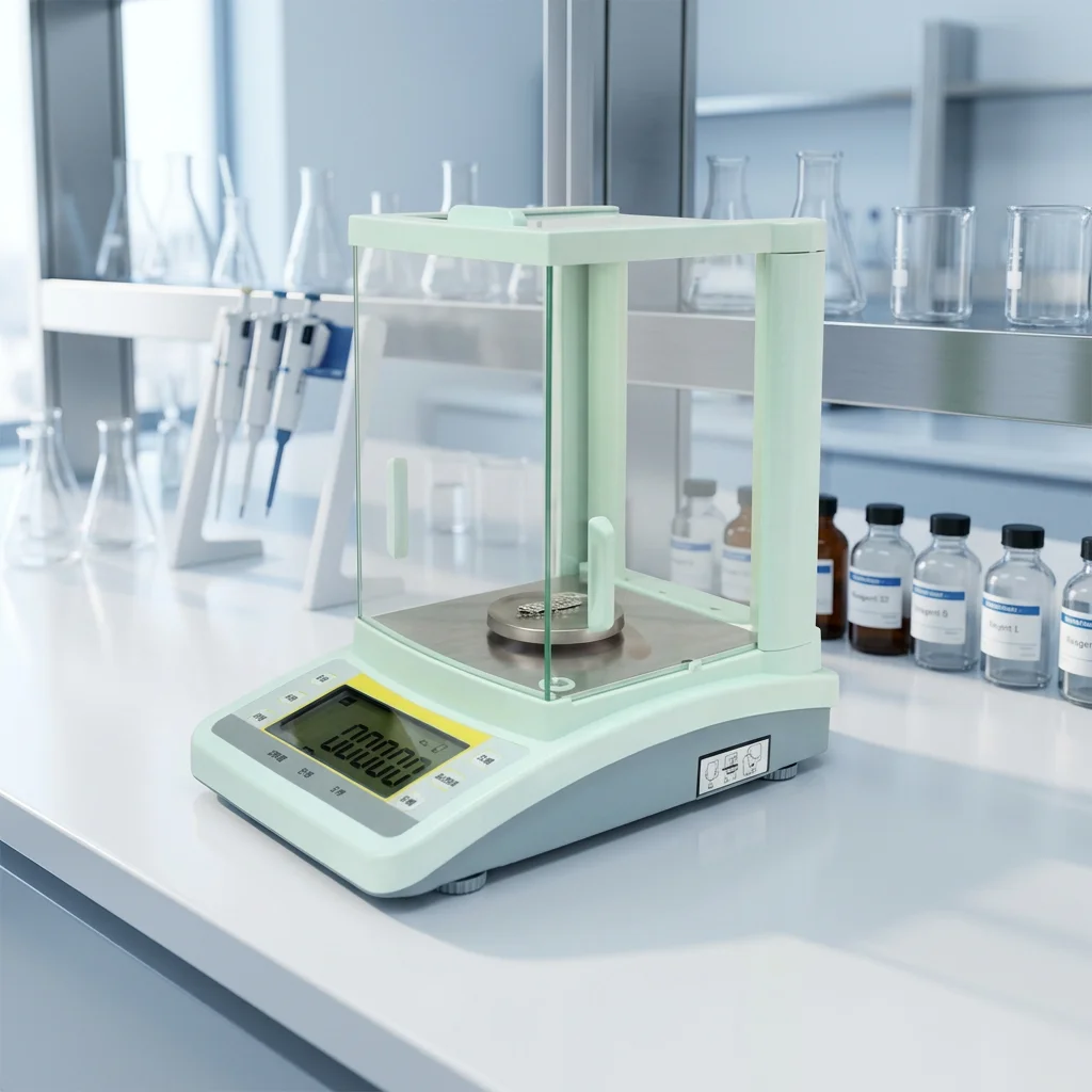 0.0001g Accuracy Digital Precision Analytical Balance High Precision Laboratory Weighing Scale for Scientific Research