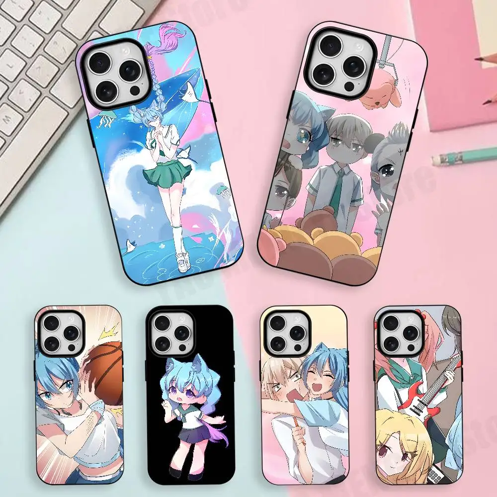 

Wolf Girl Cang Lan Silicone Soft Case For iPhone 17,16,15,14,13,12,11 Pro Max For Magnetic Shell Frosted Cover