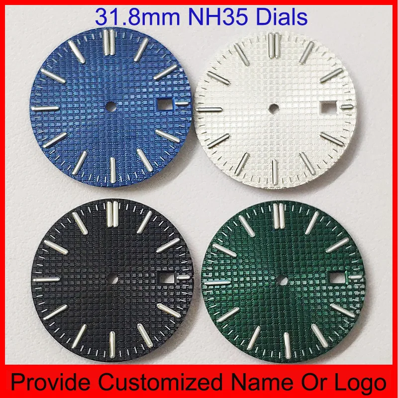 

NH35 Sterile Dials 31.8mm Modified By A-P Watches 15510 Series Dial Provide Customized S Or Your Logo Green Luminous Watch Parts