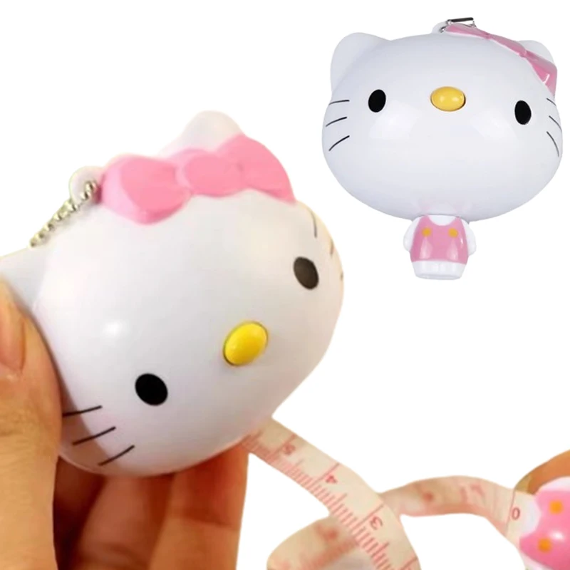 Sanrio Hello Kitty Soft Tape Measure Double Scale Body Sewing Flexible Measurement Ruler for Body Measuring Tools Tailor Craft