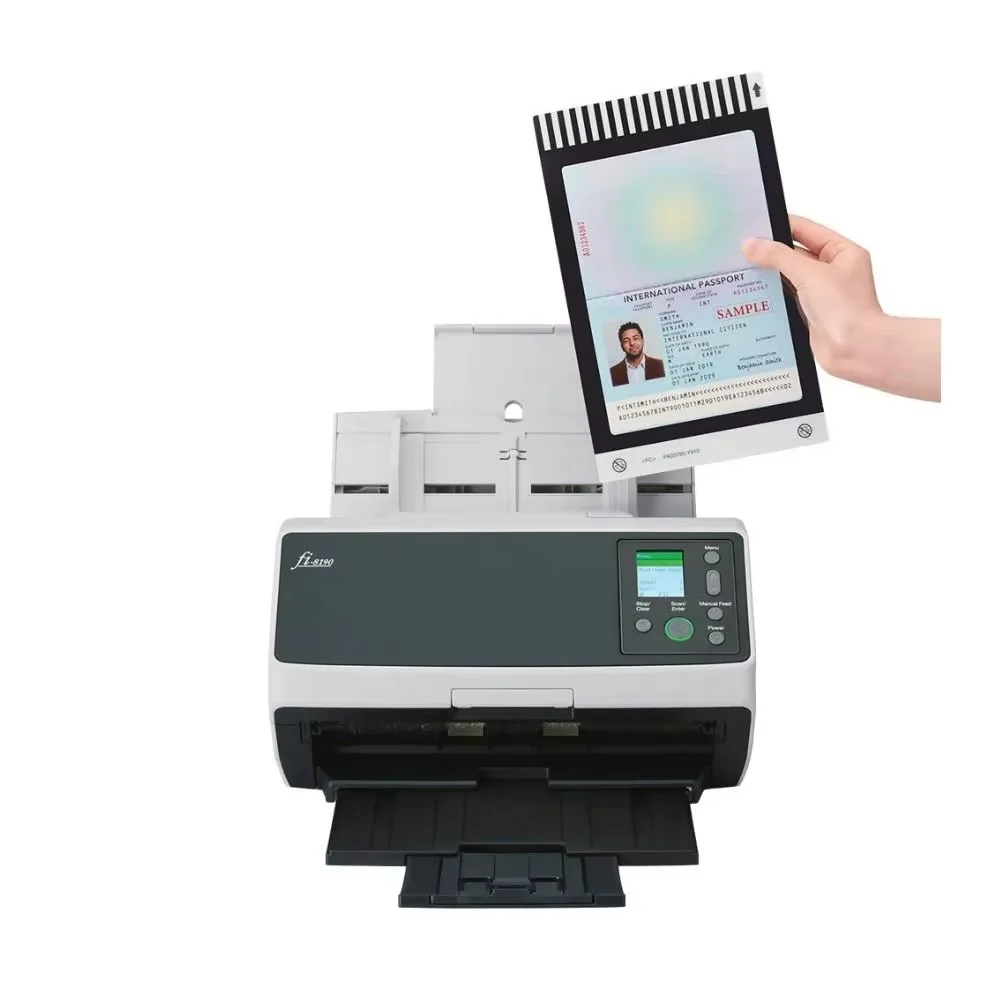 

Fujistu Fi-8190 High-Speed A4 Duplex Document Scanner 600dpi 100 Sheet ADF USB LAN Network Professional Office Scanner