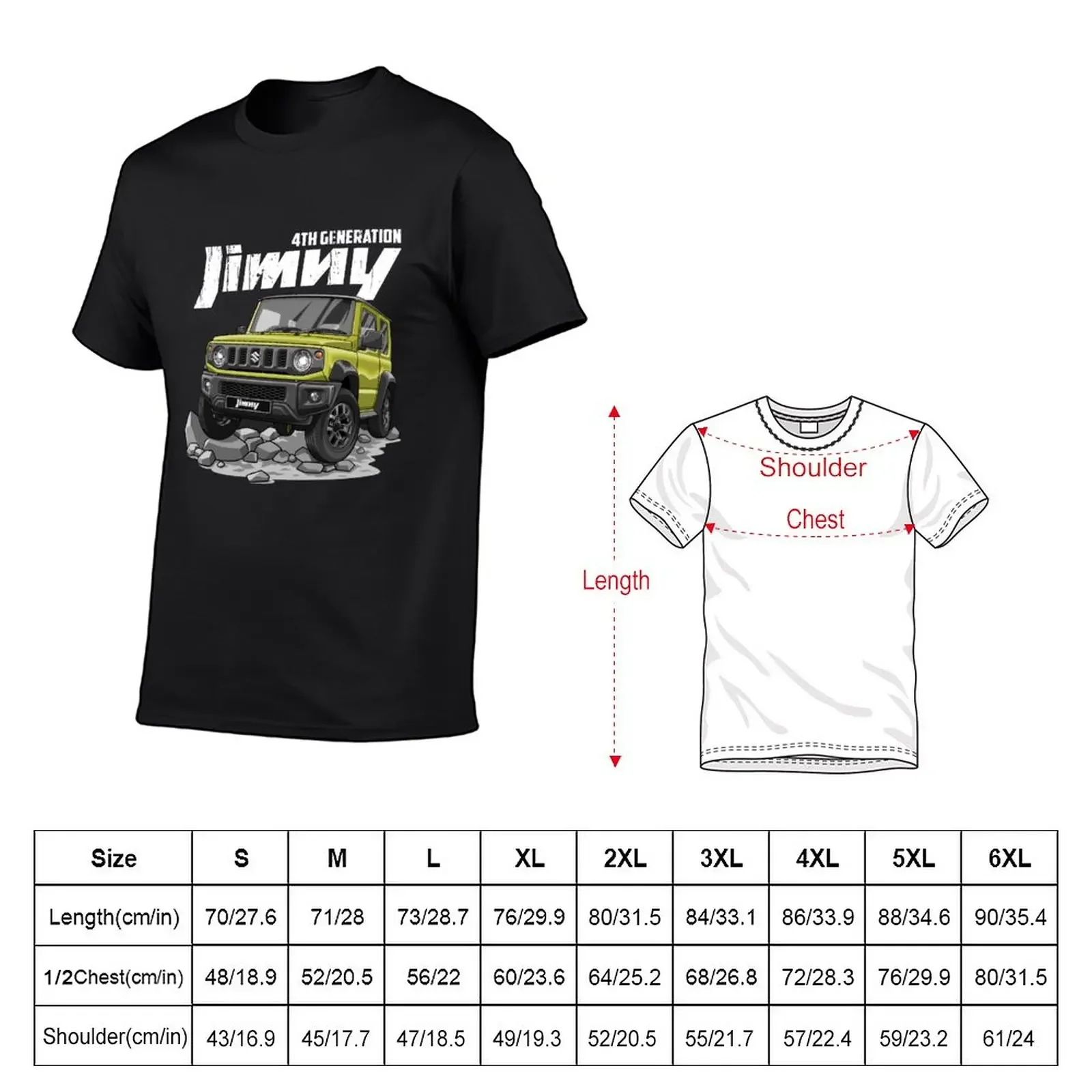 New JIMNY 4Gen T-Shirt customizeds graphic t shirts Men's t shirts