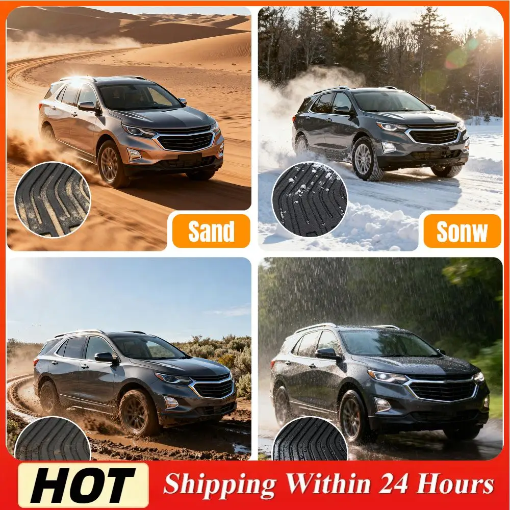 

Floor Liners & Cargo Liner for Chevrolet Equi-nox 2018-2024 Automotive Floor Mats All Weather TPE Trunk Mat Trunk Liner Full Set