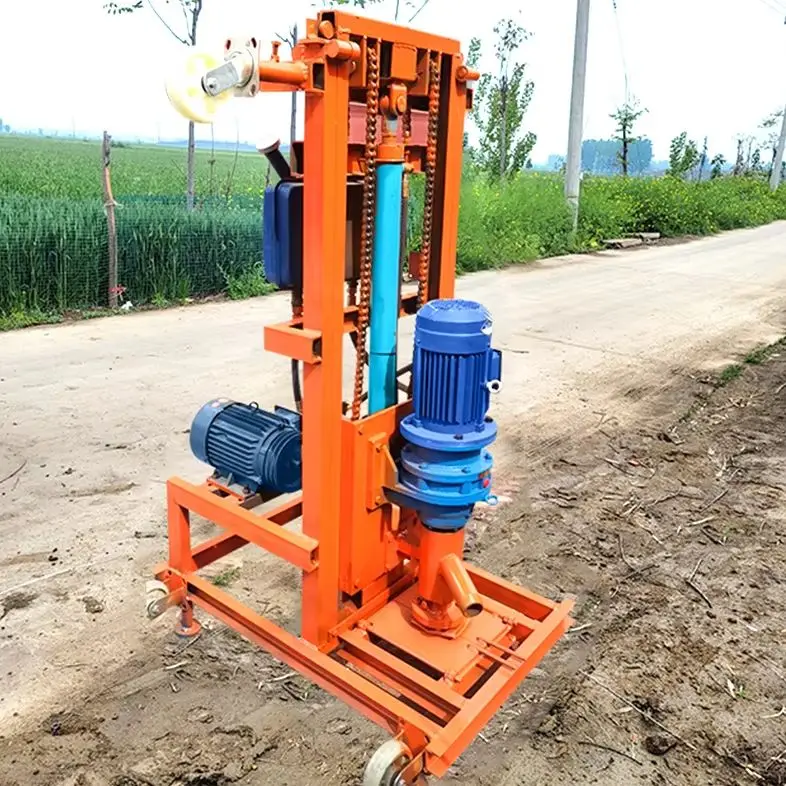 Mini trapano elettrico personalizzato per pozzi d'acqua da 100 m, piccolo, leggero, portatile, manuale, vendita calda