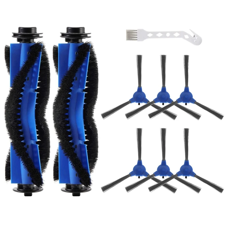 Spazzola a rullo con parti di ricambio blu per Eufy Robovac 11S, Robovac 15T, Robovac 30, Robovac 30C
