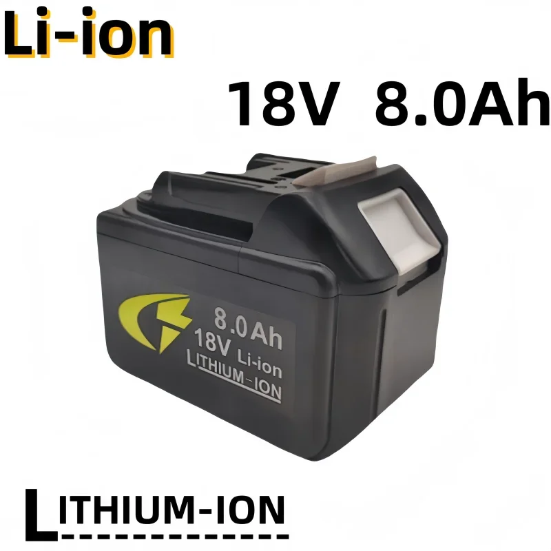 

18V 8.0Ah 100% Battery Rechargeable Lithium-ion Batteries can compatible BL1860 BL1850 BL1830 et al Electric tools+4A charger