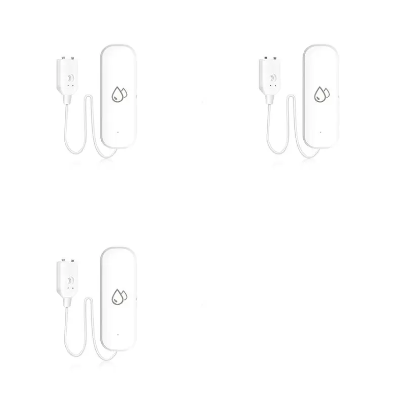 

A96I-3X Tuya Zigbee Датчик воды Сигнализация Детектор утечки воды Оповещение о наводнении Система охранной сигнализации при переполнении работает