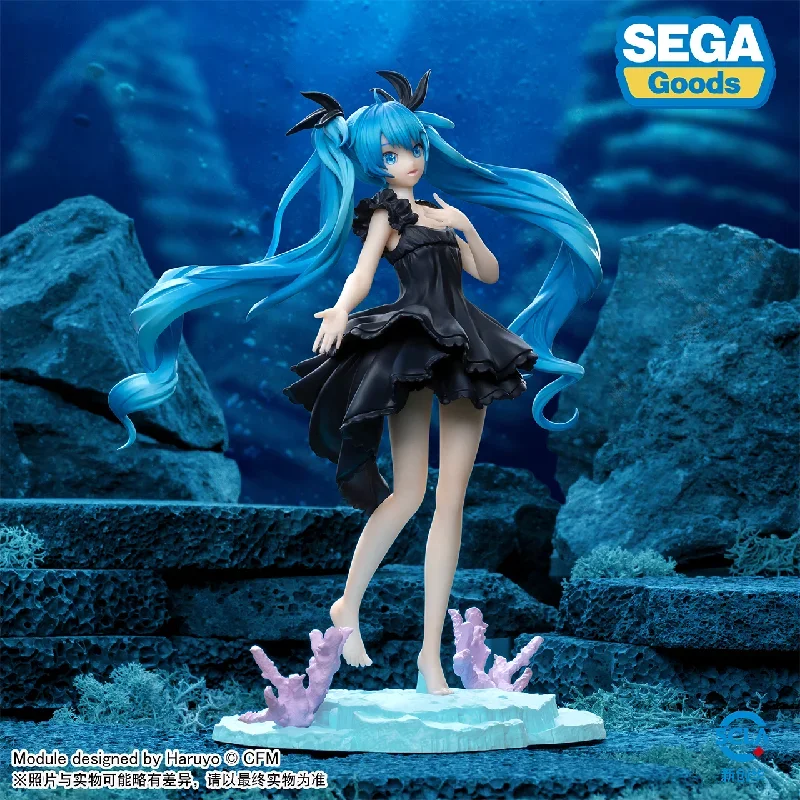 Hatsune miku anime figura vocaloid menina do mar profundo hatsune miku personagem modelo ornamento de mesa brinquedo presentes