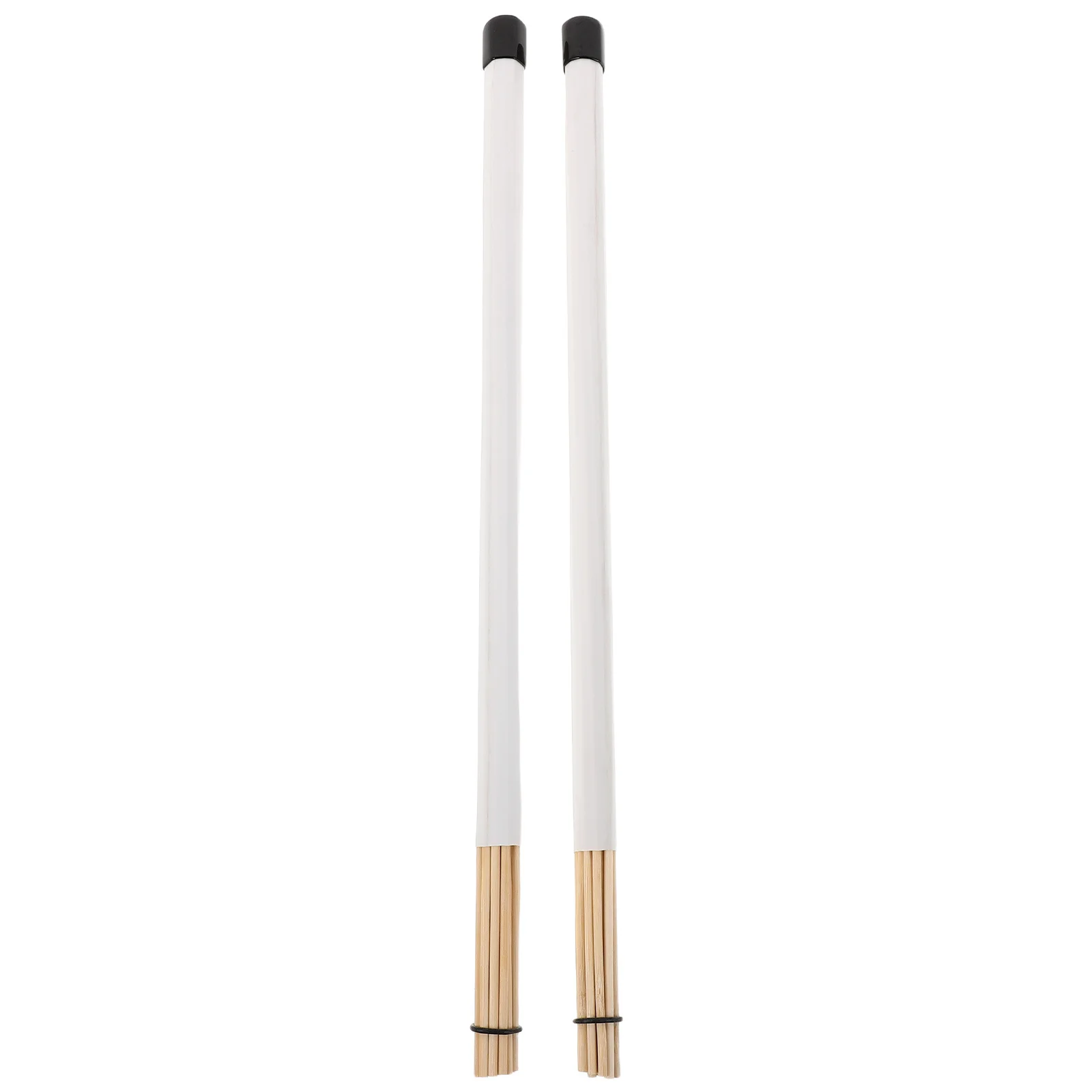 

1Pair White Bamboo Drum Brushes Wooden Jazz Sticks Professional Closed Style Percussion Drum Accessory Brush Stick