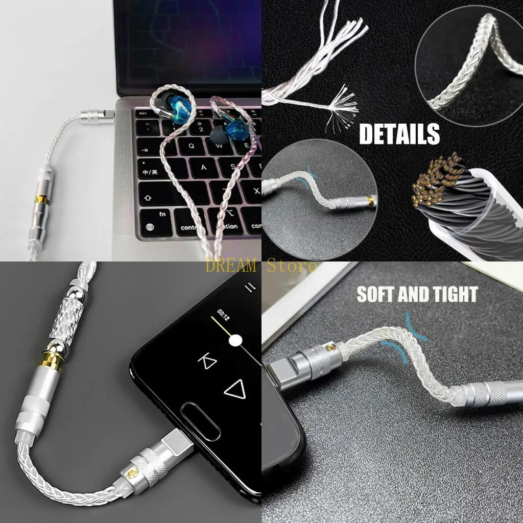 11cm USB C to 3.5mm Cable for Earphone and Music Call Routines Best Sale