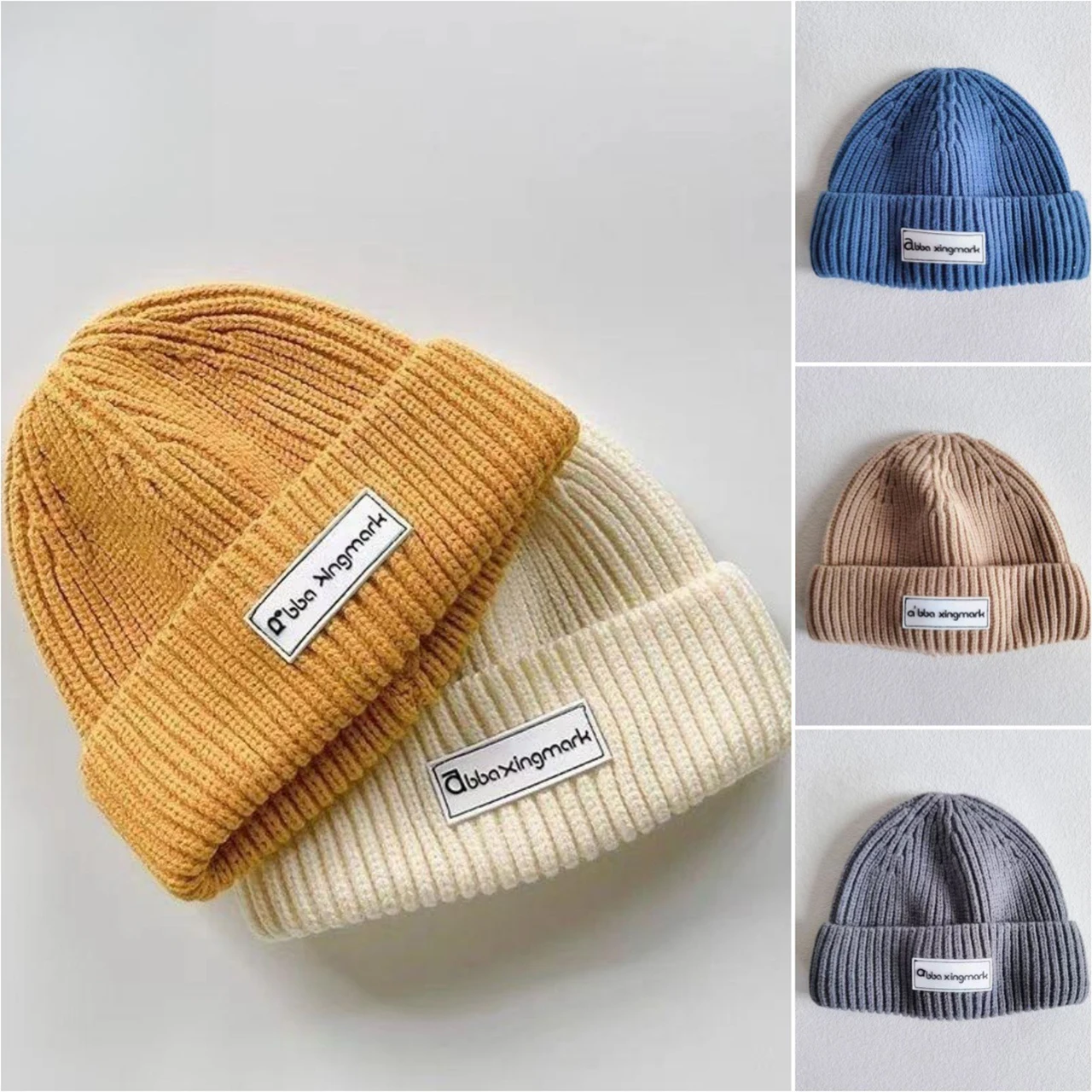 

Solid Color Warm Winter Soft Baby Hat Knitted Thicken Windproof Pullover Ear Protection Cap Boy Girl Toddler Kids Beanies Bonnet