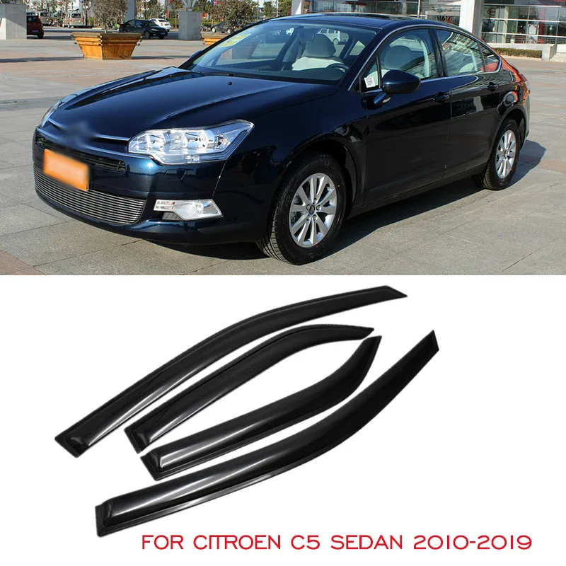 

For Citroen C5 Sedan 2010 2011 2012 2013 2014 2015 2016 2017 2018 2019 Awning Shelter Car Window Visor Sun Rain Deflector Guards