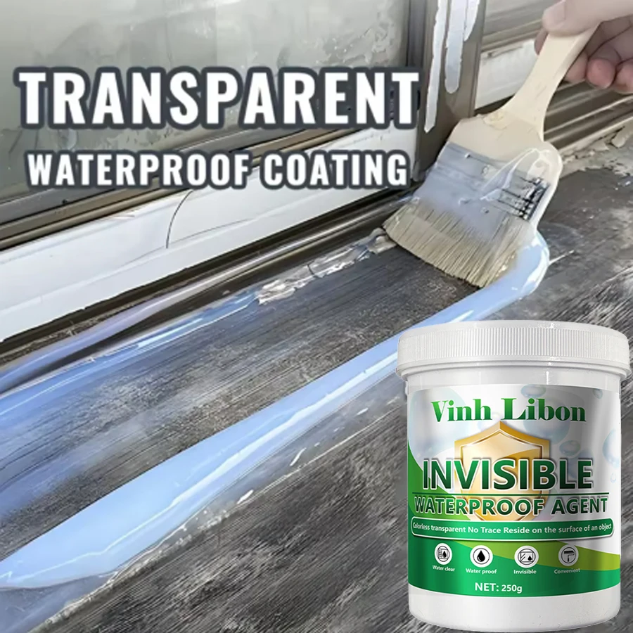 450G Polyurethane Waterproof Sealant with Brush Freeze-resistant Anti-Leakage Glue for Bathroom Roof Wall Tile Crack Repair