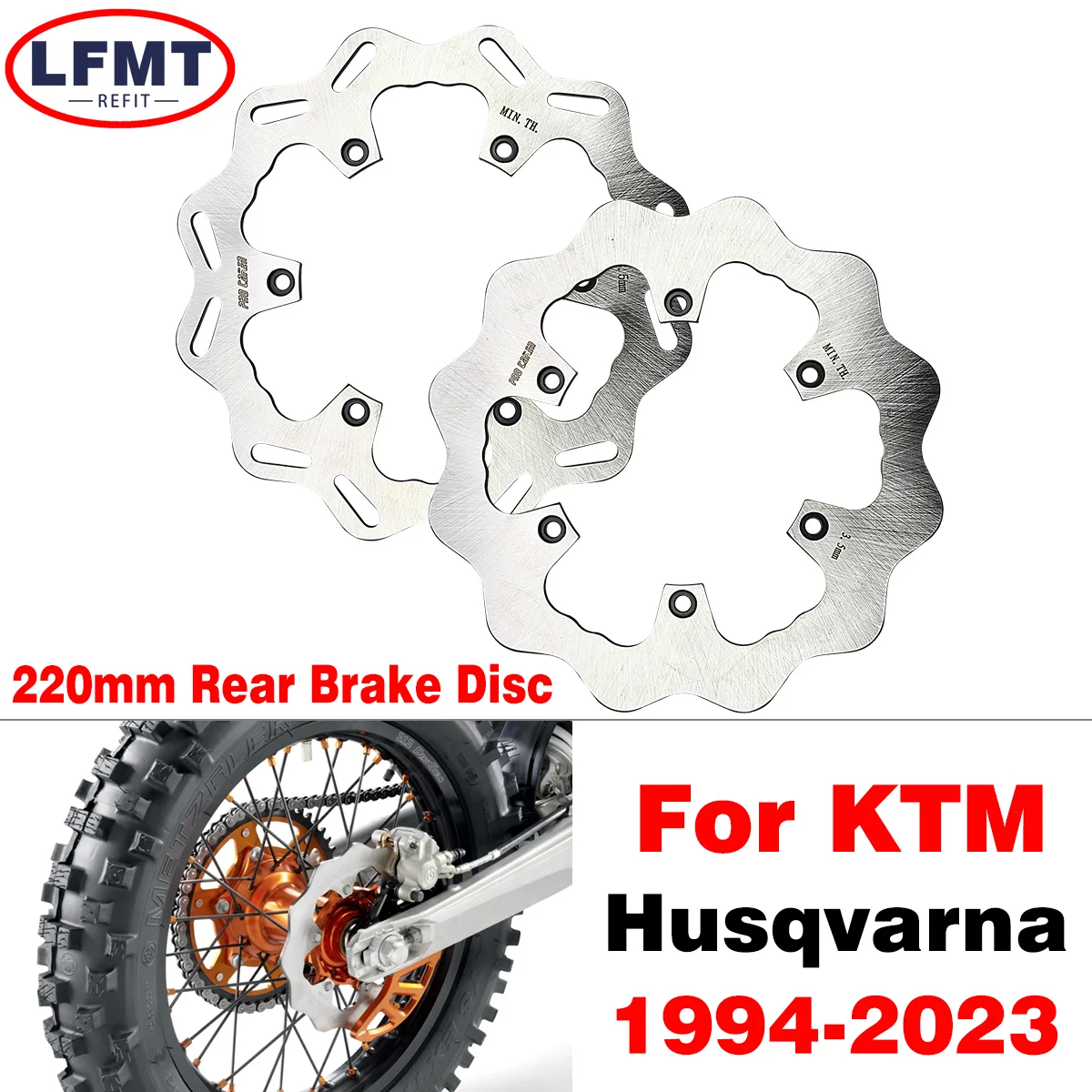 

For KTM EXC EXCF SX SXF XC XCW XCF TPI 6Days For Husqvarna FE TE FC TC TX FX 125-500 1994-2023 Motorcycle Rear Brake Disc Rotor