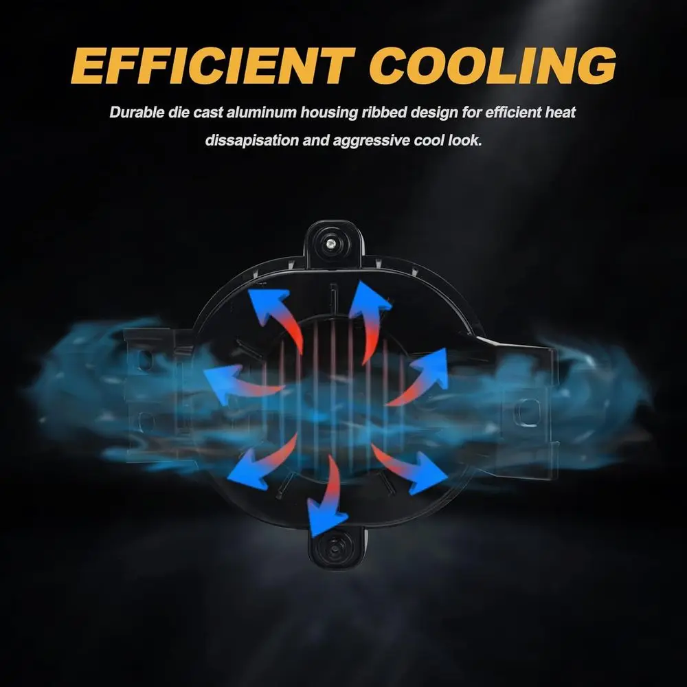 مصابيح ضباب LED لامعة مزدوجة اللون محسنة لـ 2002-2008 دودج رام 1500، 2003-2009 رام 2500/3500، 2004-2006 دورانجو (السائق و Pas) #6