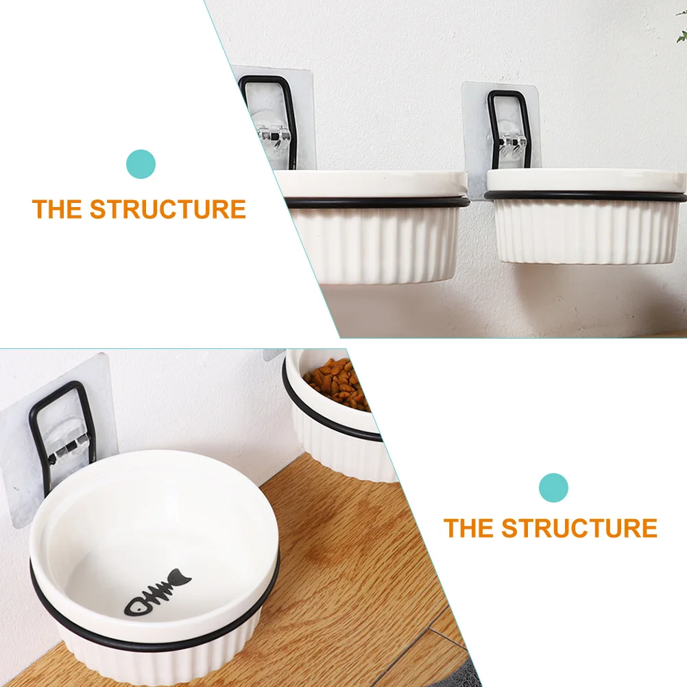 

Adjustable Cat Holder Iron Plastic Feeding Rack Elevated Bowl Stand For Cats Decor Pet Accessory Household Iron Pet