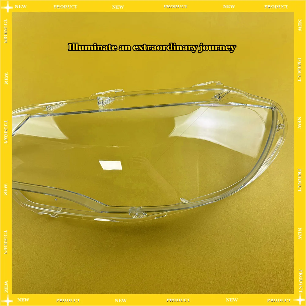 سيارة استبدال الجبهة زجاج عدسة غطاء مصباح قذيفة لسيارات BMW X6 E71 2008-2014 حافظة خفيفة شفافة غطاء المصباح #4