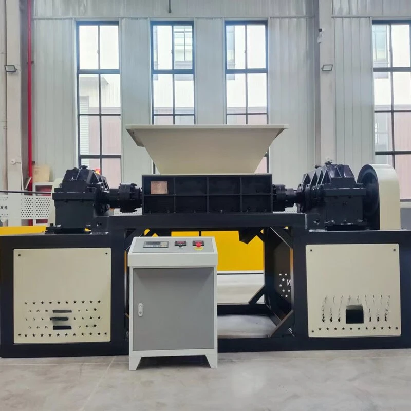 Universal Dual-Axis Shredder| Multi-Purpose Industrial Crusher, Used For Tire, Rubber Scrap, And Cable Recycling