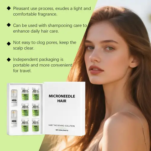 Imagen 2 del producto Suero con rodillo para el cabello, suave, nutre el cuero cabelludo, raíz del cabello fuerte, antipérdida de cabello, conjunto de cuidado del cabello, cuidado diario, suero para el cuero cabelludo