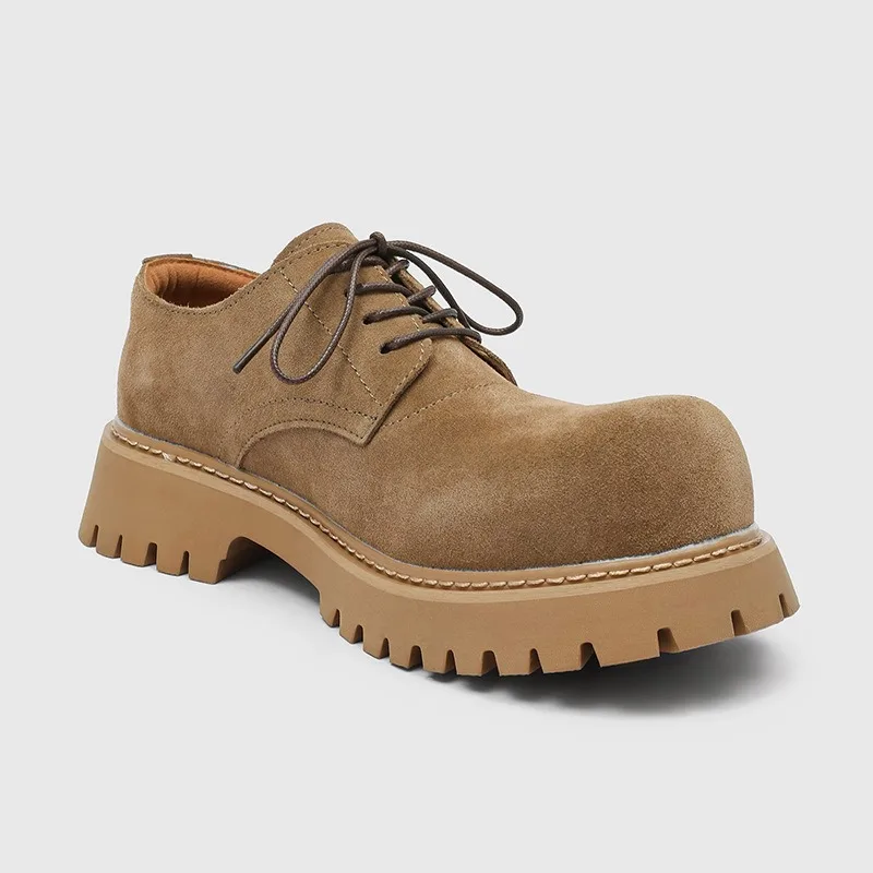 Oxford Shoes for Men Suede Leather Mens Dress Shoes Wedding Dress Platform Shoes Men Formal Office 2026 Casual Chaussure Homme