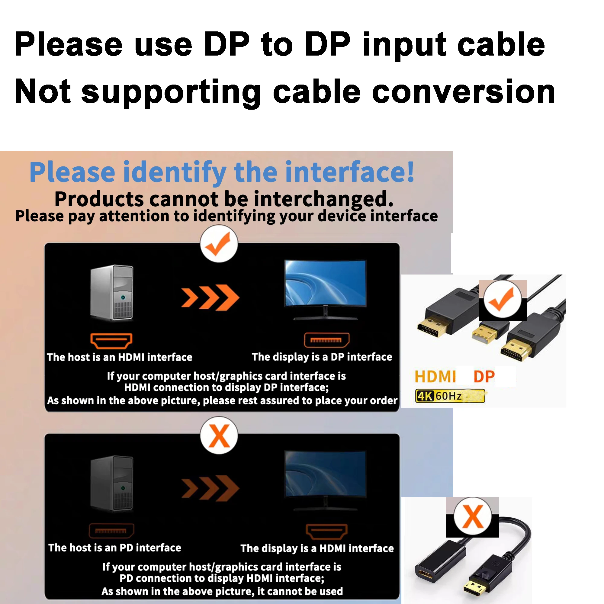 2K 4K DP To EDP Driver Board EDP Signal Adapter Projection Board EDP Cable 30pin 40pin Portable LCD Display Screen 120HZ 60HZ