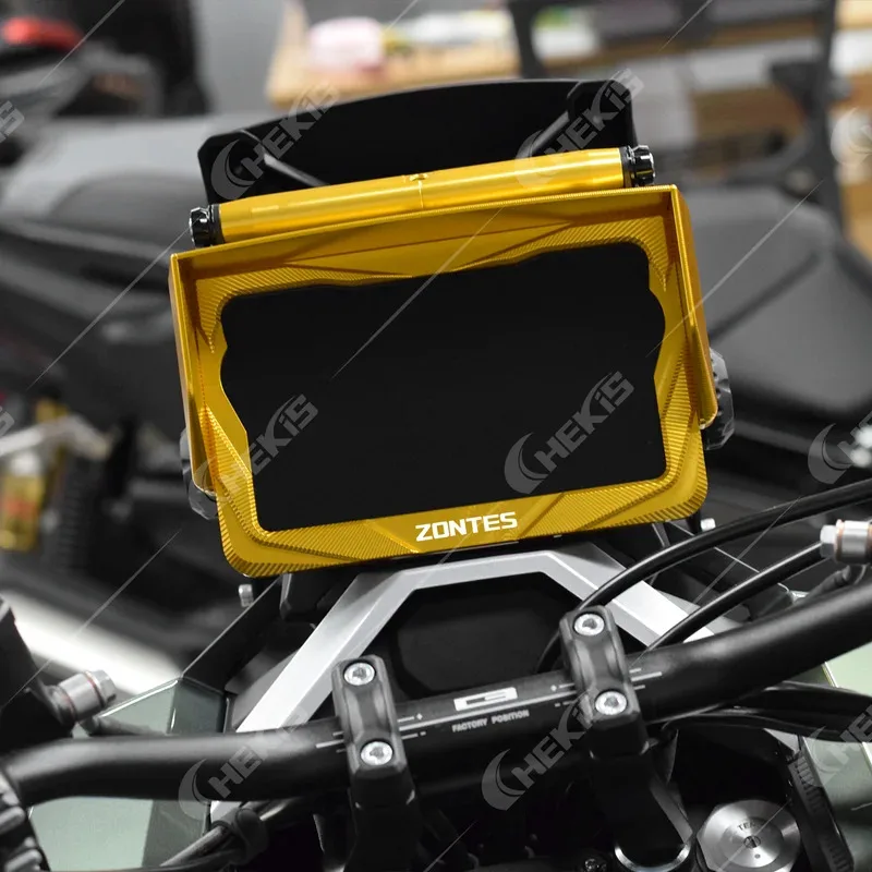 Pour Zontes 368g 501g accessoires modifiés cadre de Protection de tableau de bord écran Lcd housse de Protection avec pare-soleil