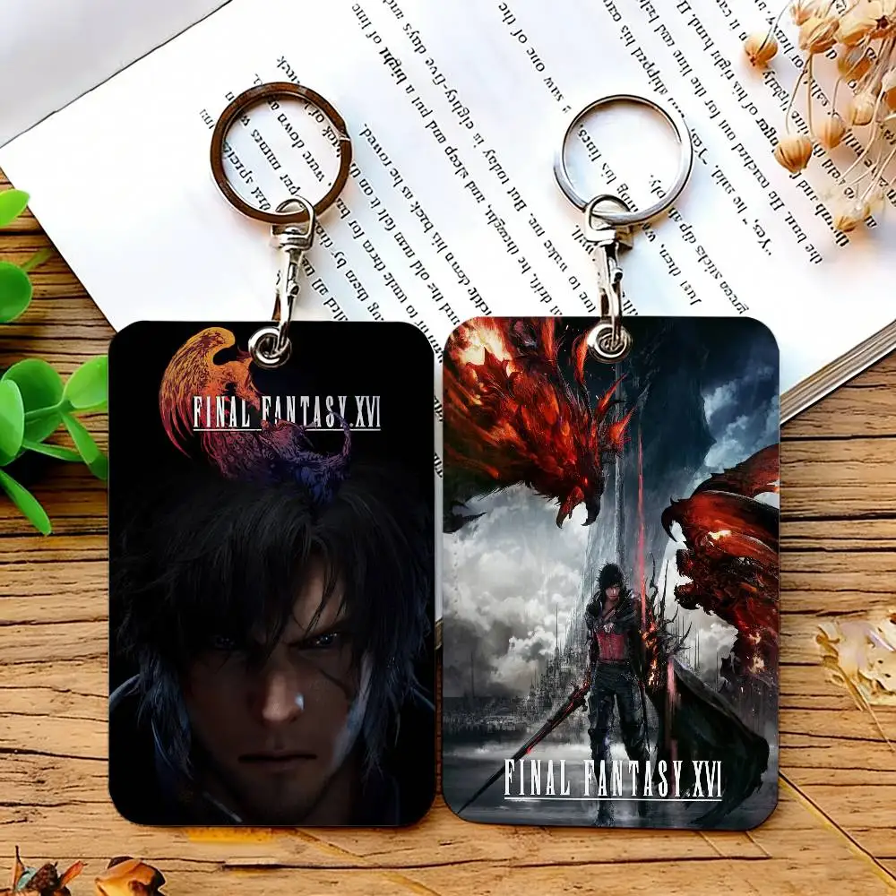 Final Fantasy XVI Game Card Holder For Daily Travel, Bus Card, Access Cards Protector, Suitable For Daily Use.