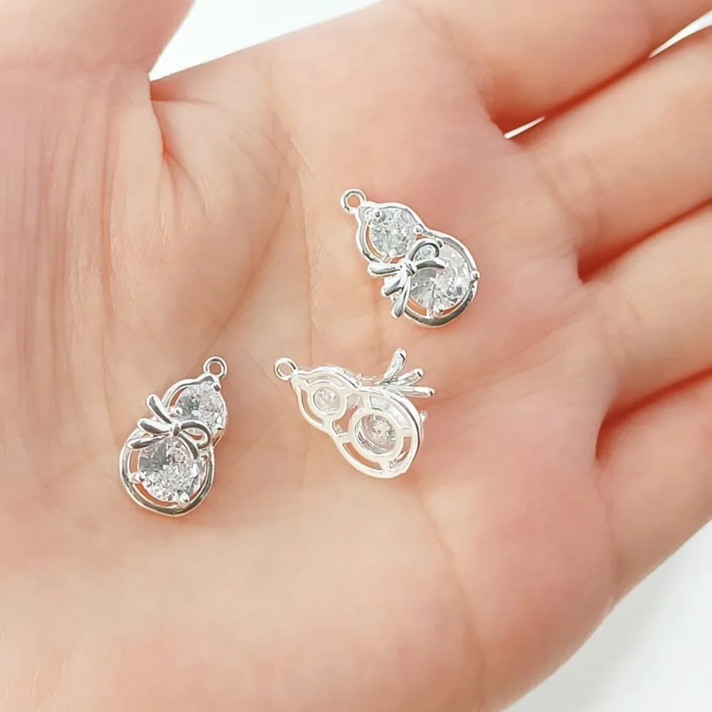 الفضة مطعمة الزركون محظوظ سحر سحابة اللباس فراشة الخماسية نجمة القرع قلادة، DIY الاكسسوارات اليدوية #5