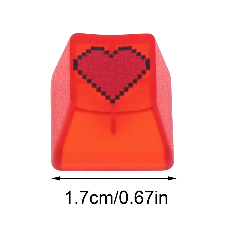 Heart Shape Computer Keyboard Keycaps For Esc Key Caps For Mechanical Gaming Keyboard OEM Profile ABS Computer Key Cap