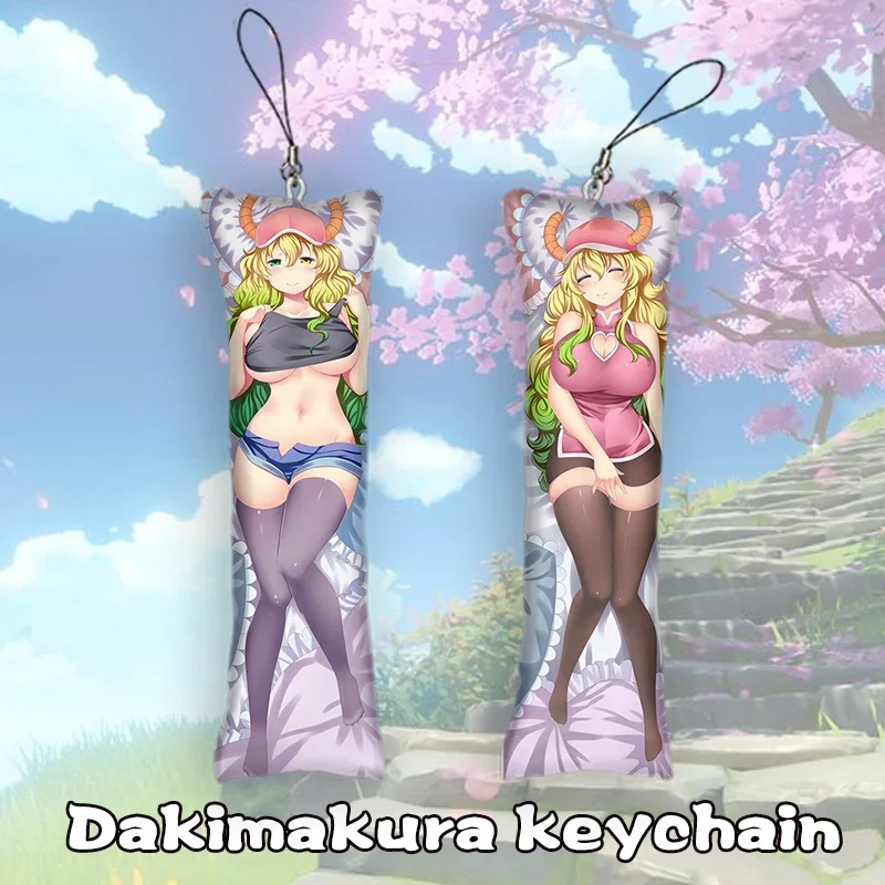 FashionMiss Kobayashi's Dragon Maid Dakimakura llavero Toru Quetzalcohutl Mini llavero ornamento Cosplay Anime llavero