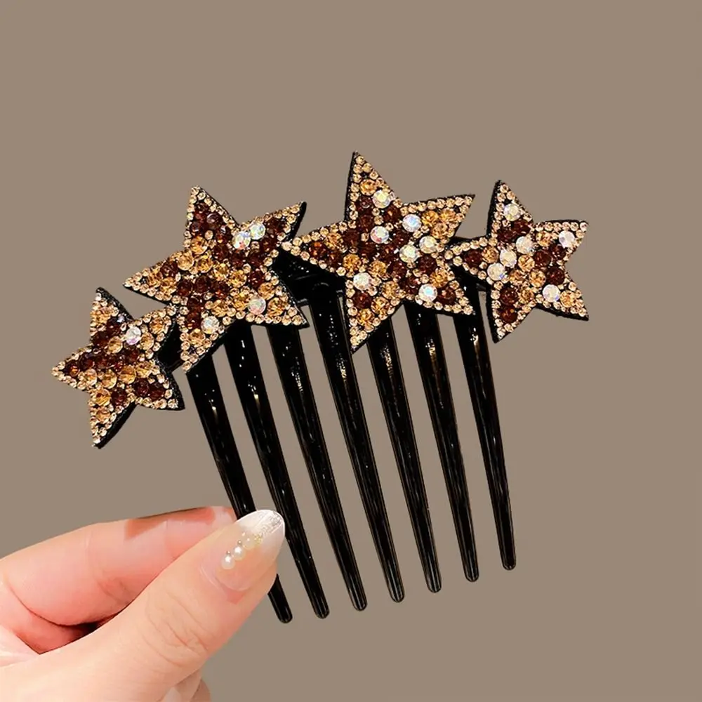 

Модная расческа для волос со стразами и стразами, вставленная фрагментированная расческа для волос, аксессуары для укладки, фиксированная заколка для волос для женщин