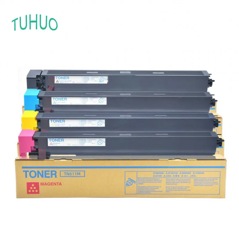 

4PCS/1 Set TN-611 TN611 For Konica Minolta Bizhub C451 C550 C650 Toner Cartridge New Compatible