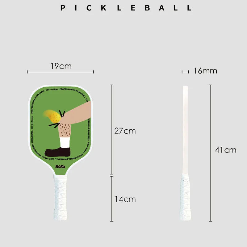 Glass Fiber Pickleball Paddle Funny and Trendy Rackets for Beginners to Pick Up  Single Racquet Adult Training Competition