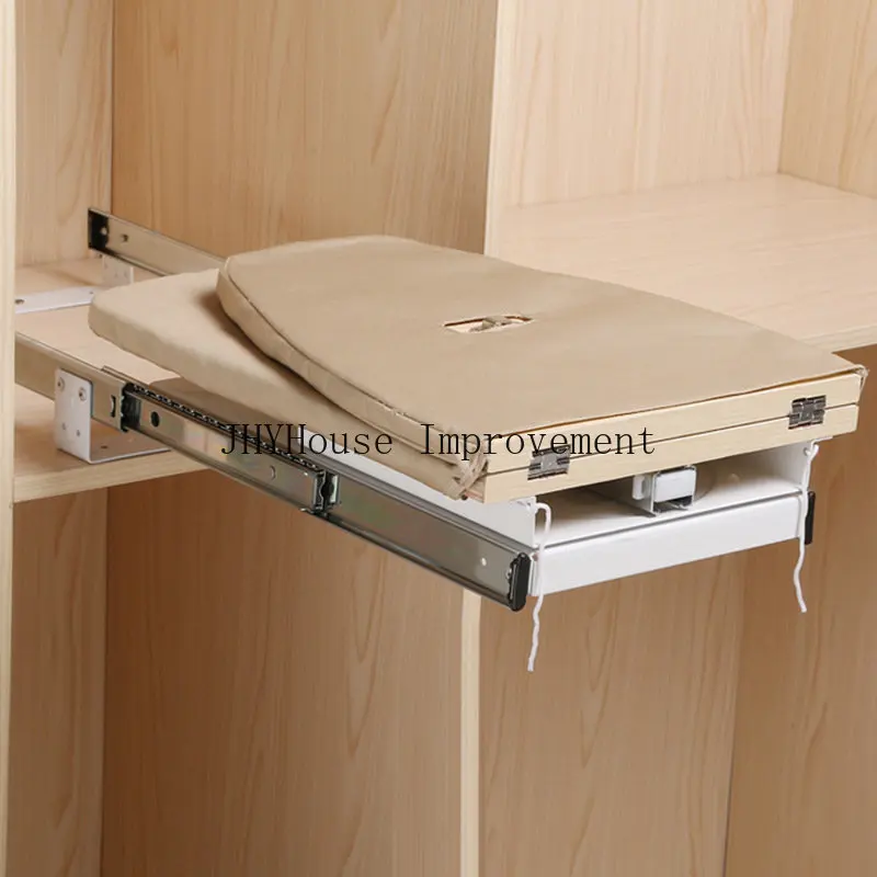 

Folding Telescopic Ironing Closet Inner Damping Ironing Buffer Hidden RotatingIroning Board BoardPush-pull Folding Ironing Board