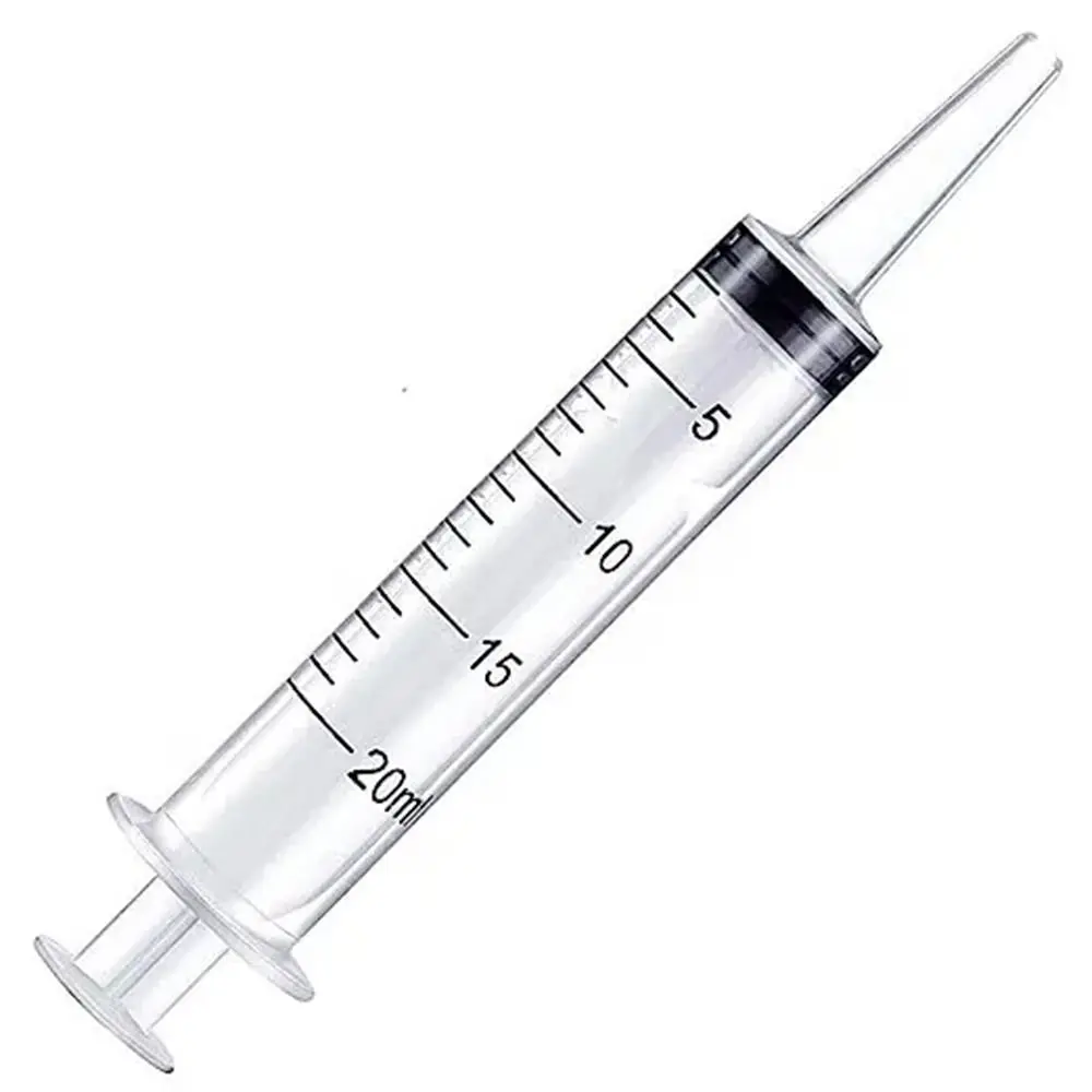 10PCS Individually Sealed 20ml Plastic Syringe No Needle with Cap Syringe for Liquid Liquids Dispensing